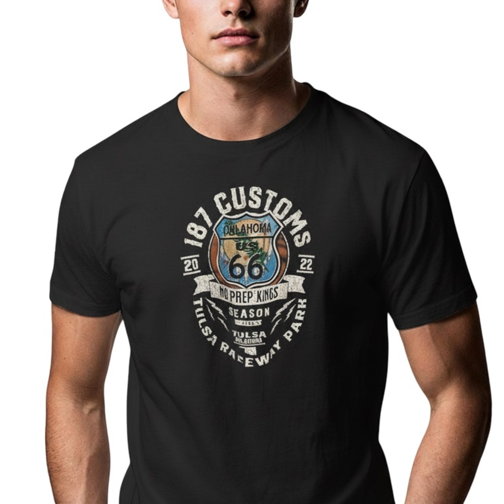 Black Graphic T-Shirt for Men